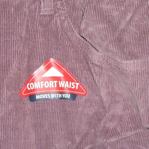ST JOHN'S BAY NWT Womans Plus Size 24W Purple Stretch Fit Corduroy Pants - Picture 4 of 5